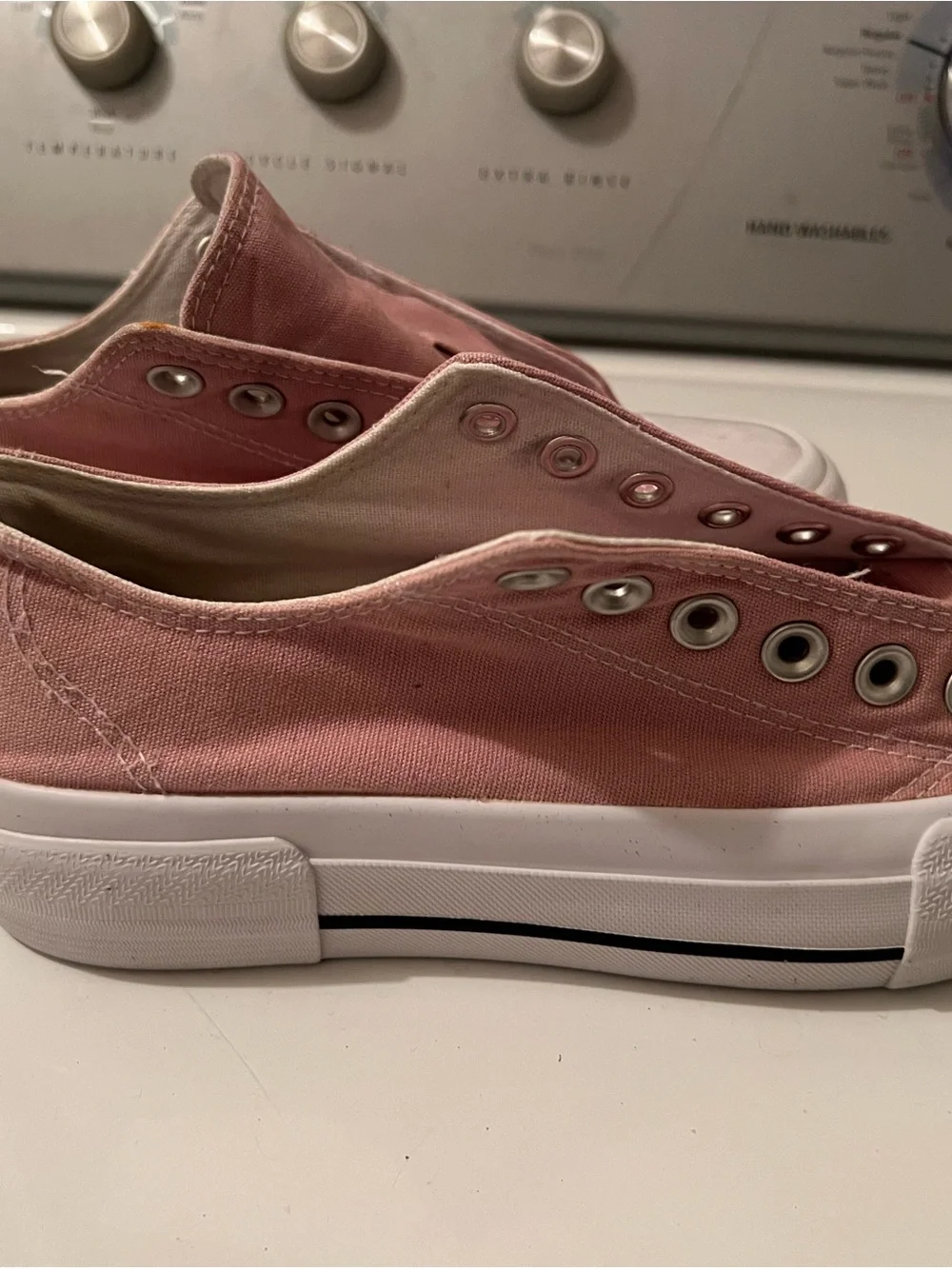 No Boundaries Dusty Pink Slip-On Canvas Sneakers